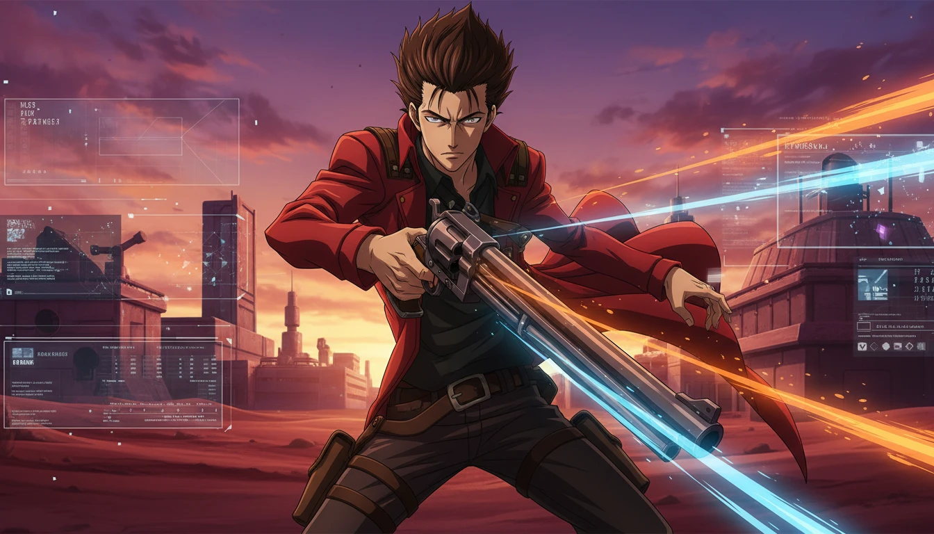 Animação trigun stampede revela trailer final e data de estreia para janeiro