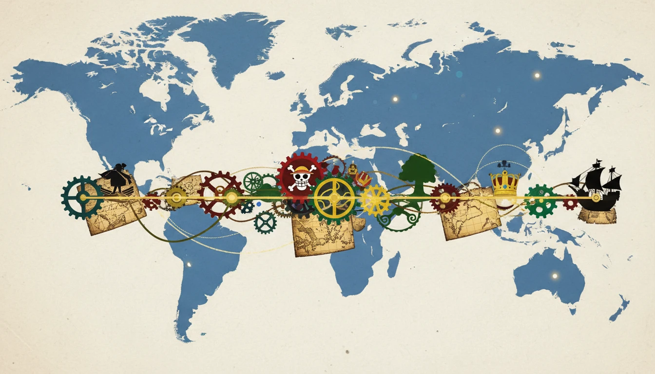 Linha do tempo detalhada revela conexões cruciais entre eventos do mundo de one piece nos últimos cem anos