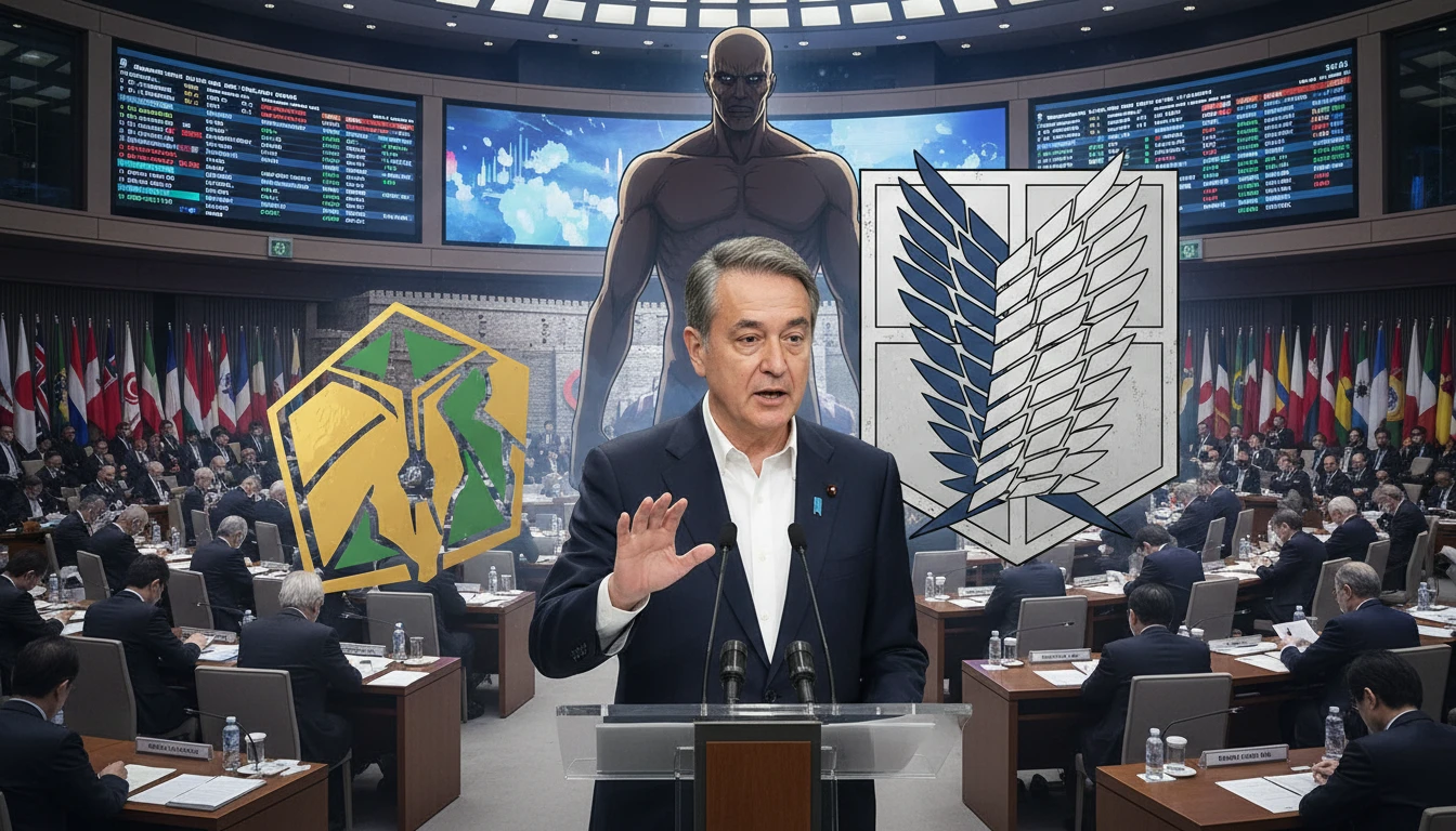 Primeiro-ministro japonês usa citação icônica de 'attack on titan' em cúpula de finanças global