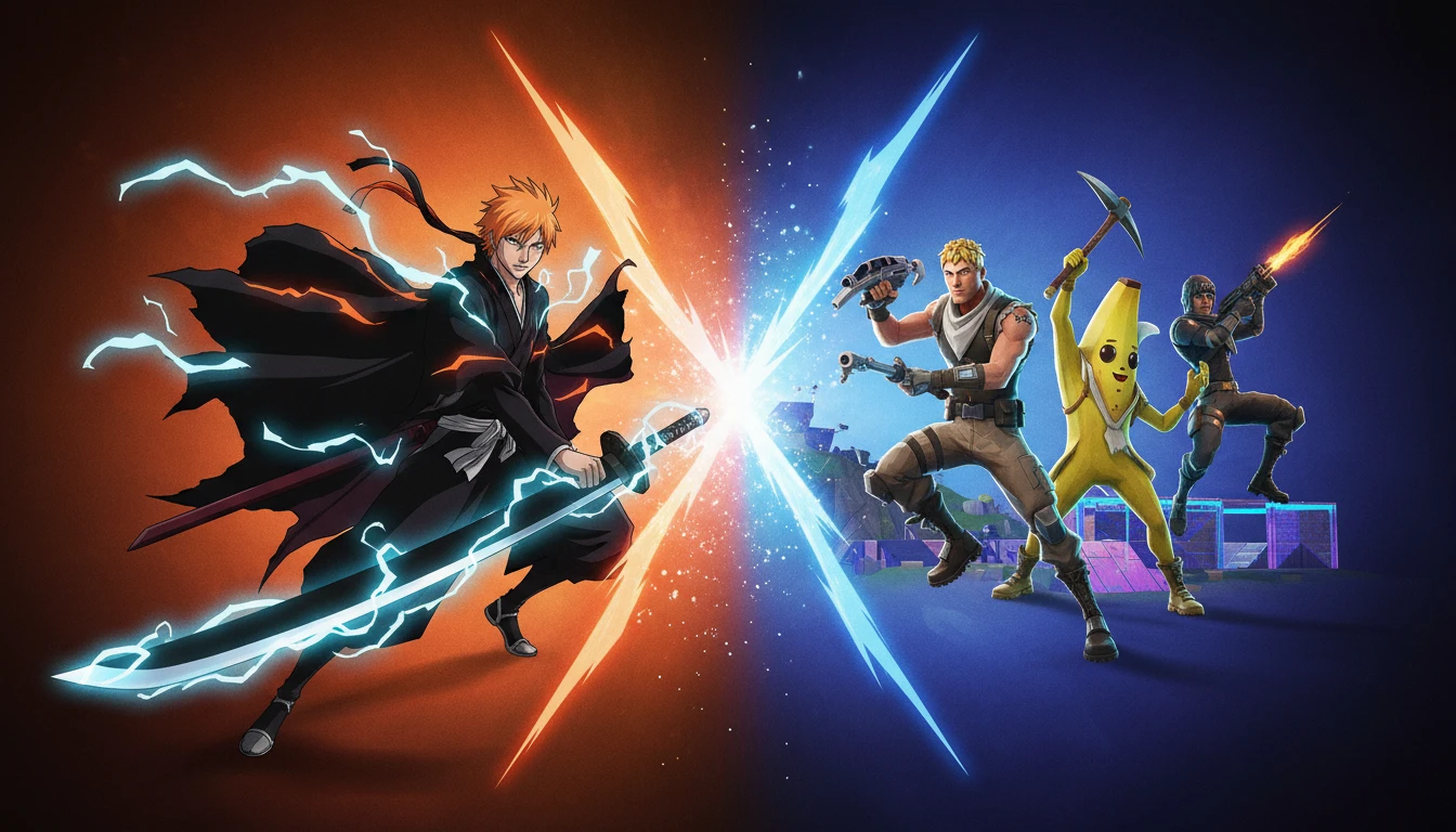Universo bleach invade o fortnite com colaboração de peso